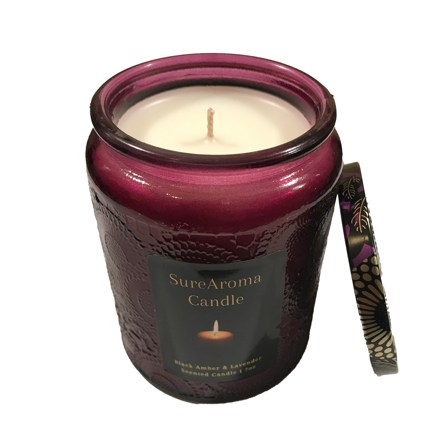 Black Amber & Lavender Candle - 7oz.